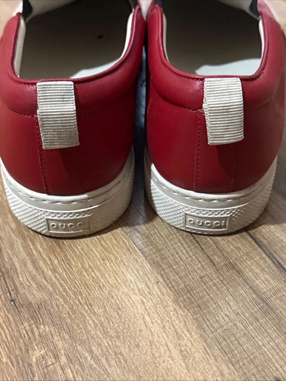 GUCCI SYLVIE LOGO SLIP ON SNEAKERS - MENS 10.5 - Picture 4 of 14